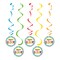 Party Central Club Pack of 30 Vibrantly Colored Birthday Themed Dizzy Danglers 39"